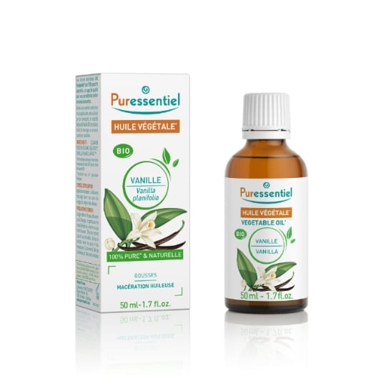 Huile Corps Nourrissante Adoucissante Relaxante Vanille Bio PURESSENTIEL