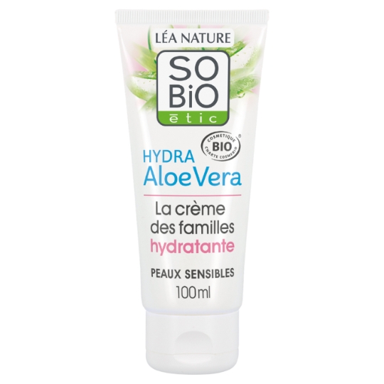 Crème Multi-usage Visage Corps Mains Aloe Vera Bio Peaux Sensibles et Réactives La Crème des Familles SO'BIO ETIC