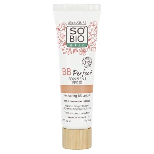BB Crème Hydratant Perfecteur de teint Teinte Clair (20) Bio Soin 5 en 1 SO'BIO ETIC