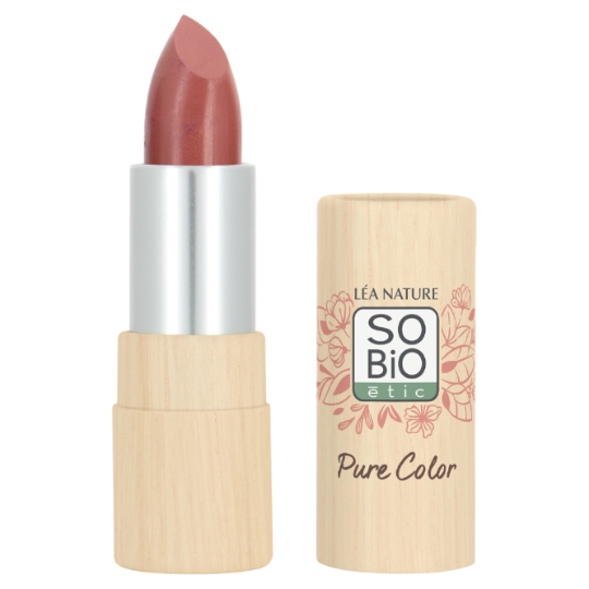 Rouge à lèvres Satiné Teinte Bois de Rose (12) Pure Color Bio SO'BIO ETIC