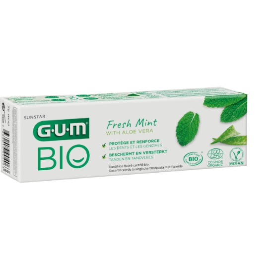 Dentifrice Renforce L'émail Menthe Fraîche Vegan Bio SUNSTAR