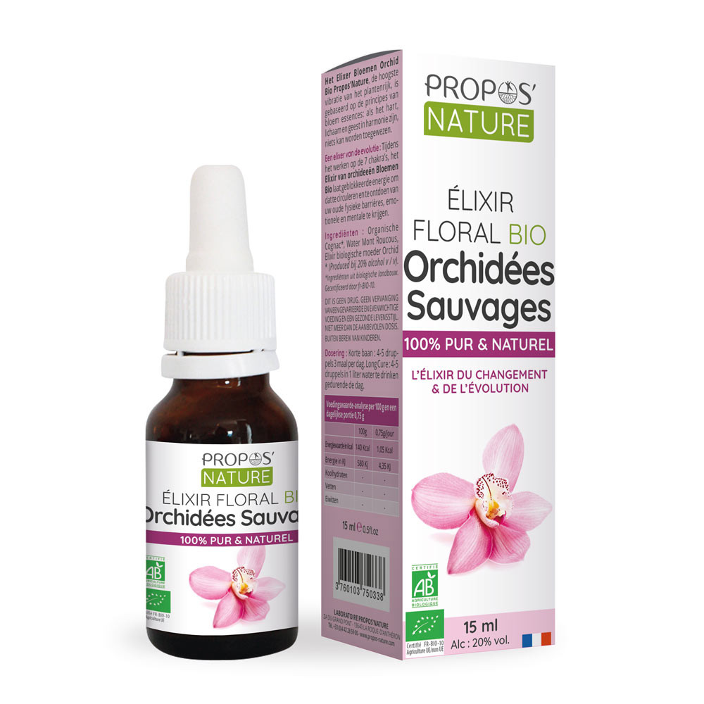 Elixir Floral D'orchidées Bio - 15ml PROPOS'NATURE