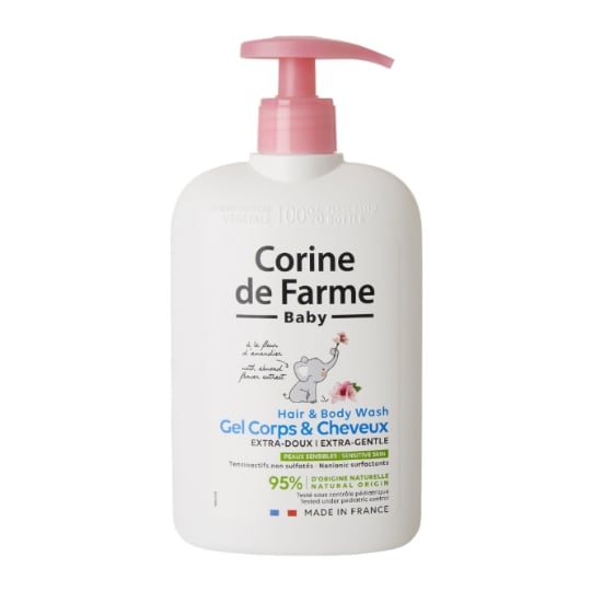 Gel douche bébé Corps et Cheveux Extra Doux Fleur D'Amandier CORINE DE FARME CORINE DE FARME