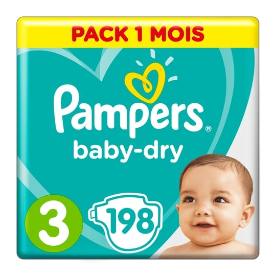 Pampers Active Baby-dry 81657823 Couche Jetable Garçon/fille 3 198 Pièce(s) PAMPERS