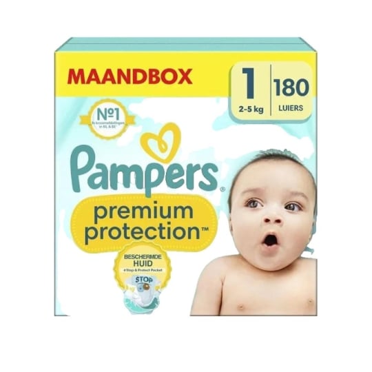 Couches Pampers Premium Protection 2-5kg 100% Protection Fuite PAMPERS