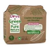 Love And Green Couches Hypoallergéniques Non Blanchies Pure Nature -t4 X 38 LOVE & GREEN