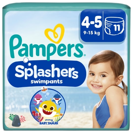 Couches-Culottes Taille 4-5 9-15kg Bain Baby Shark Splashers PAMPERS PAMPERS
