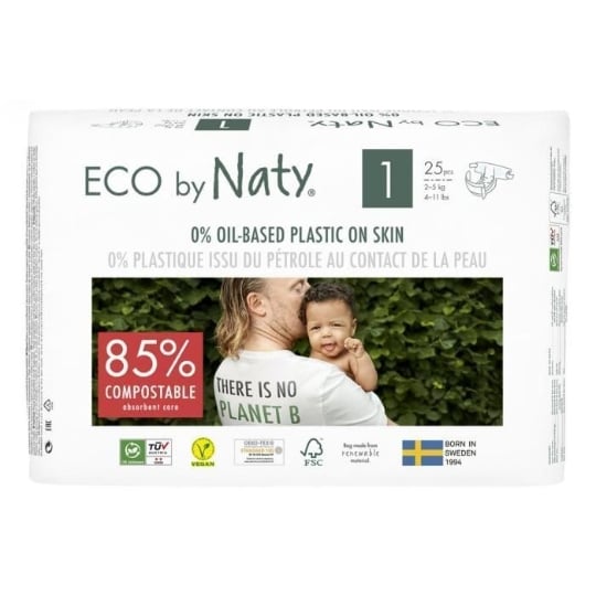 Naty Couches Culottes Écologiques T1x25 Couches NATY