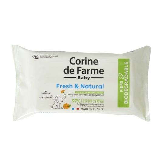 Lingettes bébé Nettoyantes et Hydratantes Au Calendula CORINE DE FARME CORINE DE FARME