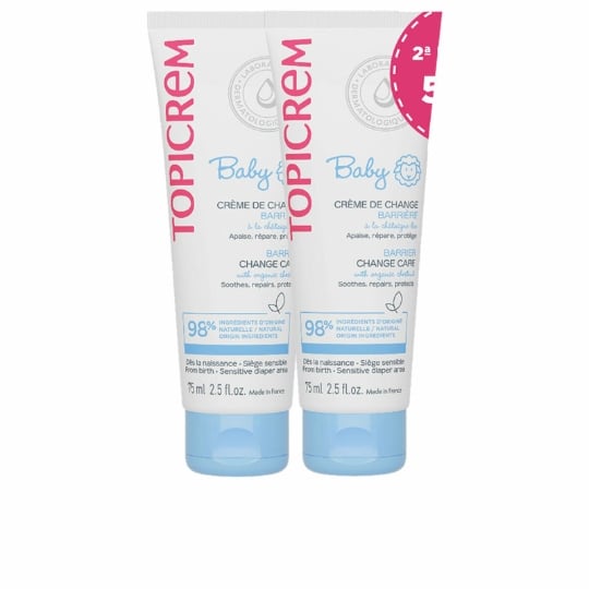 Crème Protectrice Pour Le Change Topicrem Baby 75 Ml 2 Unités TOPICREM