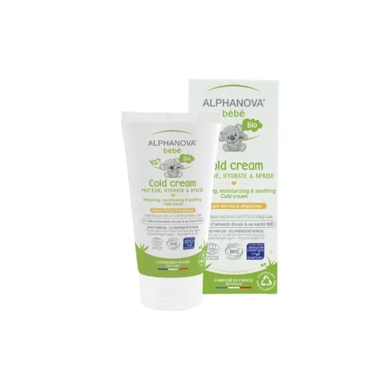 Cold Cream Bébé- Soin Hydratant & Apaisant- Peaux Sèches Et Irritées ALPHANOVA
