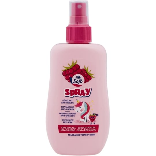 Après-Shampoing Enfant Démêlant Sans Rinçage pour Tous Types De Cheveux CARREFOUR SOFT