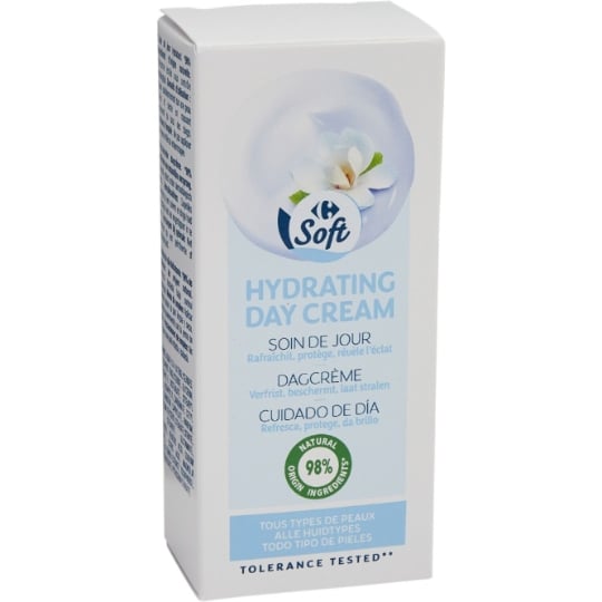Crème Hydratante Visage Tous Types de Peaux CARREFOUR SOFT