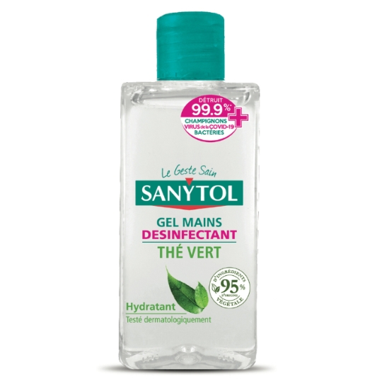 Gel hydroalcoolique Mains Thé Vert SANYTOL