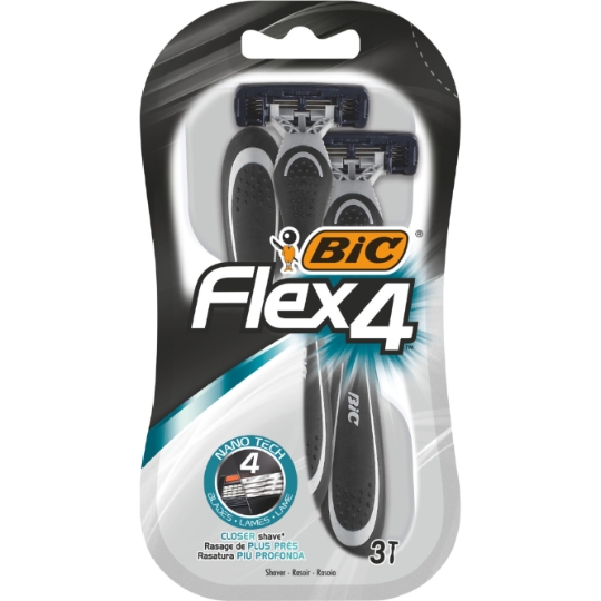 Rasoirs Jetables 4 Lames Flex 4 Comfort BIC