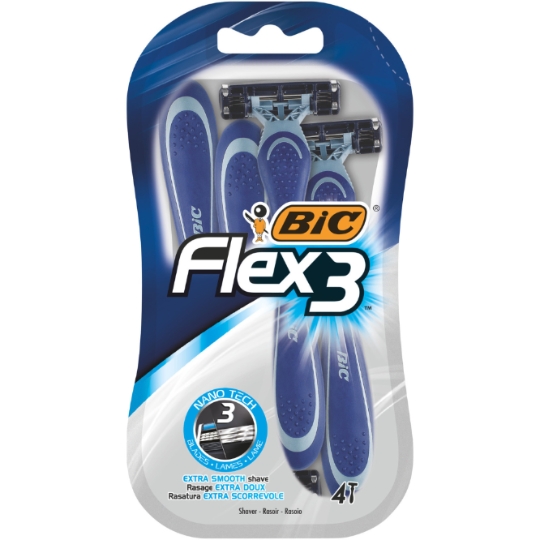 Rasoir Jetables Flex 3 Comfort Pour Homme BIC