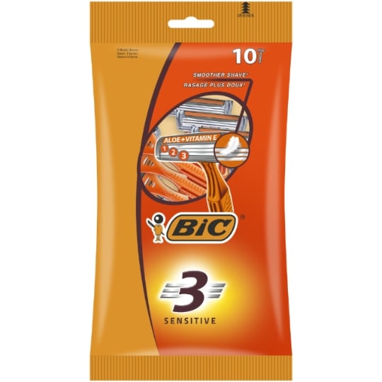 Rasoirs Jetables 3 Lames Peau Sensible Pour Homme BIC