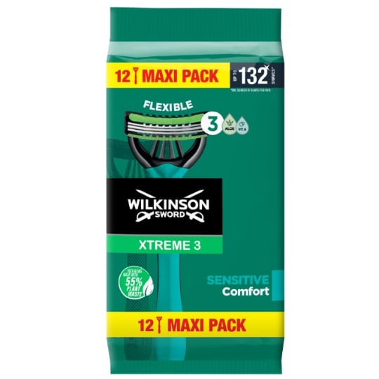 Rasoirs Jetables Xtreme 3 pour Homme Peau Sensible WILKINSON