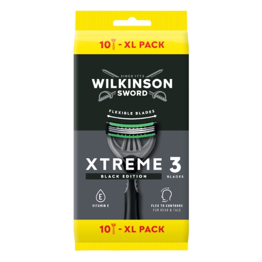 Rasoirs Jetables Xtreme 3 Pour Homme Black Edition WILKINSON