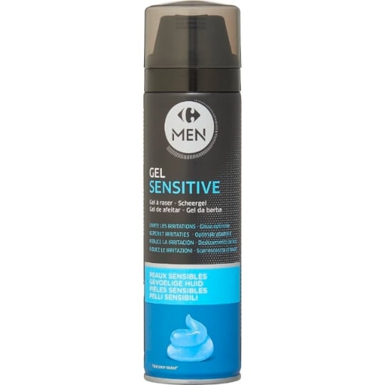 Gel à Raser Peau Sensible Homme CARREFOUR MEN