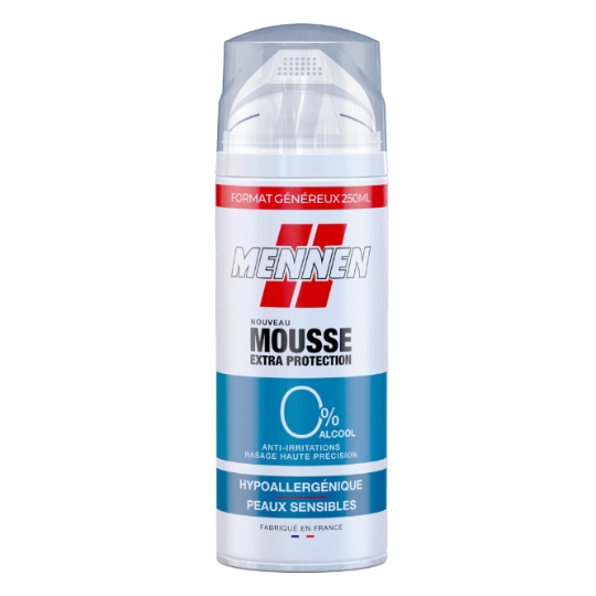 Mousse à Raser Homme Peau Sensible Anti-Irritations Hypoallergénique MENNEN