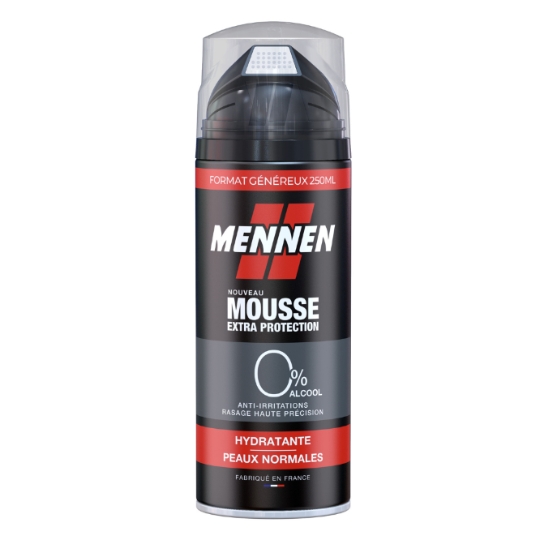 Mousse à Raser Peau Normale Homme Hydratante Anti-Irritations Extra Protection MENNEN