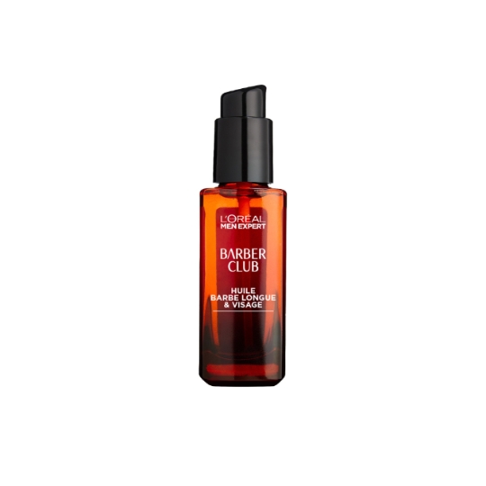 Huile Barbe Longue Visage Homme Adoucit Apaise Bois de Cèdre Barber Club L'OREAL PARIS