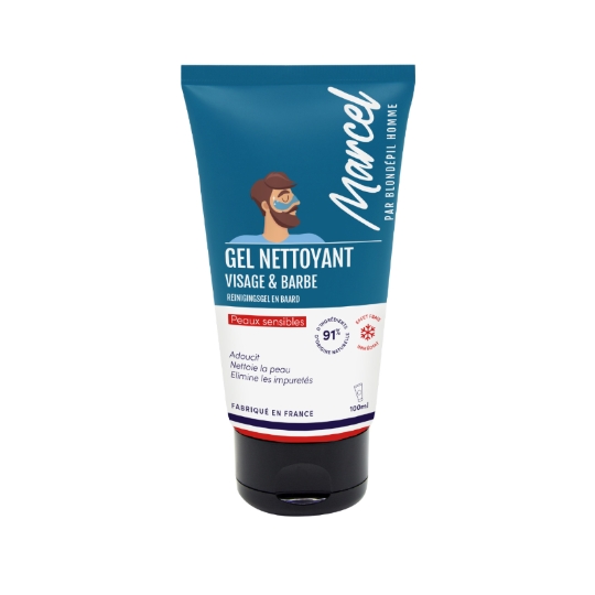 Gel Nettoyant Visage et Barbe Adoucit et Nettoie MARCEL