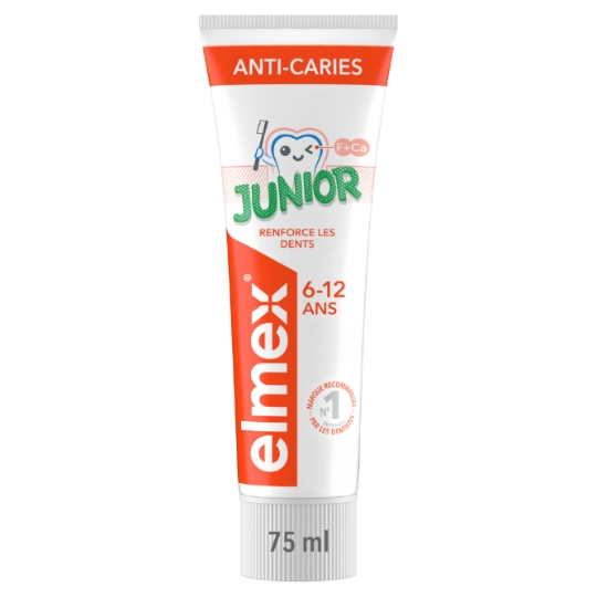 Dentifrice Enfant 6-12 ans Anti-caries fluoré ELMEX