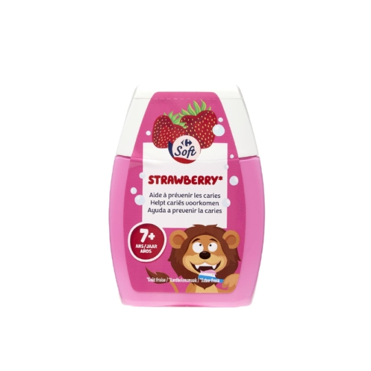 Dentifrice liquide goût fraise et aide à prévenir les caries CARREFOUR SOFT