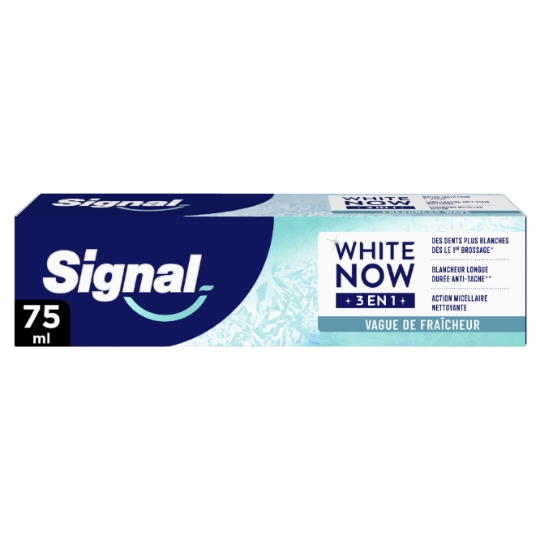 Dentifrice  White Now 3 en 1 - Fresh Kiss  SIGNAL