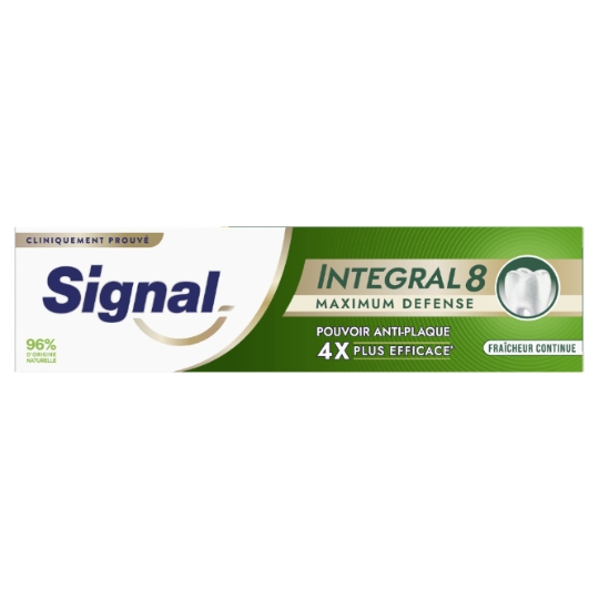Dentifrice Intégral 8 Dentifrice Maximum Défense Fraîcheur Continue SIGNAL