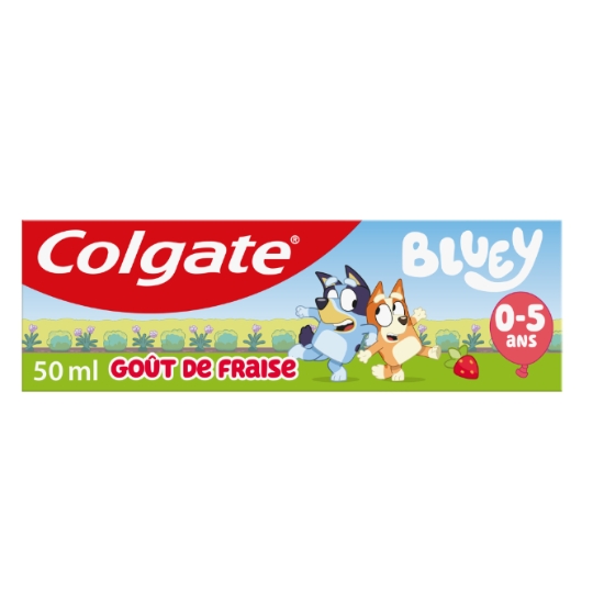 Dentifrice Enfant 0-5 ans Bluey Anti-caries First Smile Goût Fraise COLGATE