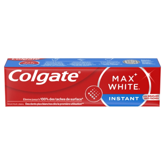 Dentifrice Max White Instant avec Bouclier Anti-tâches COLGATE