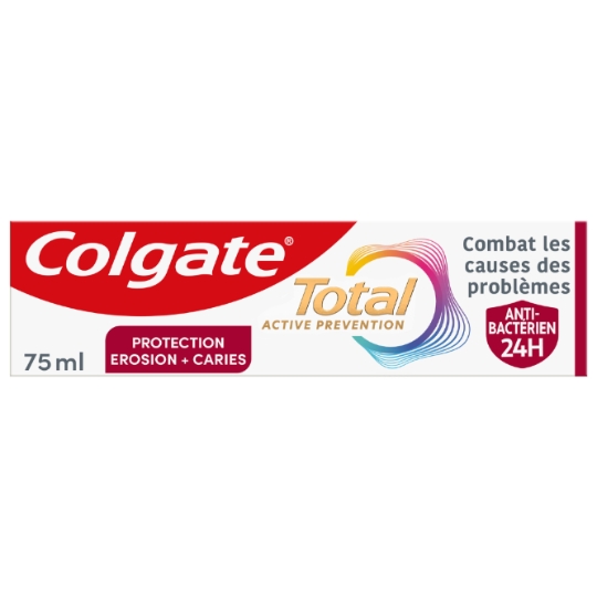 Dentifrice Protection Erosion et Caries Total Active Prevention COLGATE