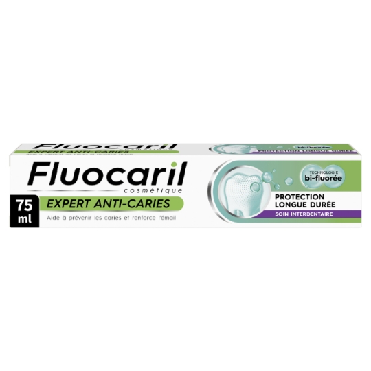 Dentifrice Expert Anti-Caries Protection Longue Durée Soin Interdentaire Bi-Fluorée FLUOCARIL