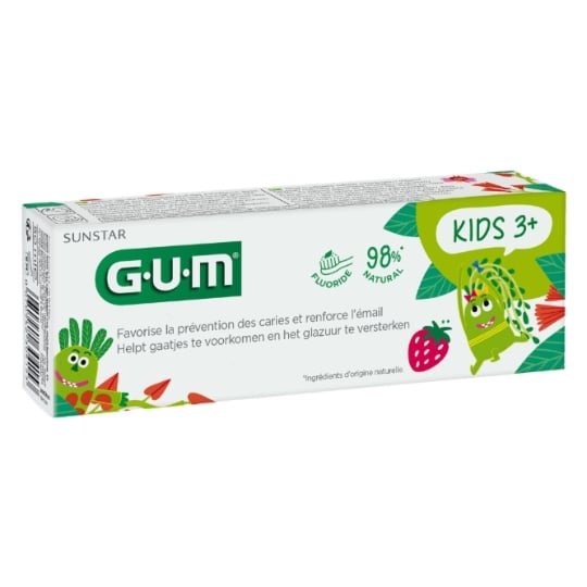 Dentifrice Enfant 3 ans et Plus Fluor Reminéralisation GUM