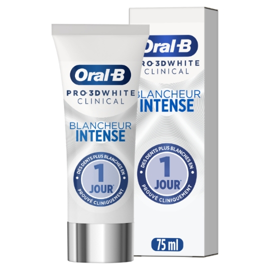 Dentifrice Blancheur Intense Pro 3D White Clinical ORAL-B