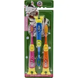 Brosses à dents extra souples avec double ventouse pour enfants de 3 à 6 ans CARREFOUR SOFT