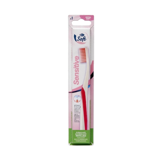 Brosse à Dents extra souple pour gencives sensibles CARREFOUR SOFT