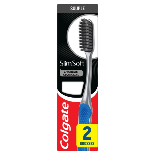 Brosse À Dents SlimSoft Charbon Souple COLGATE