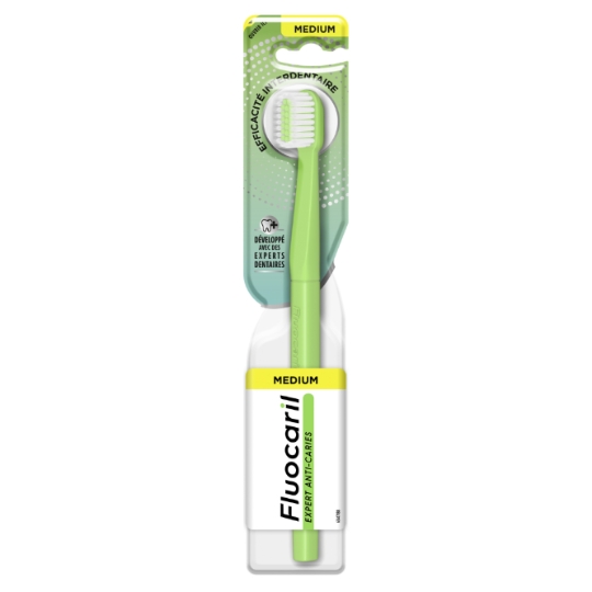 Brosse à Dents Medium Efficacité Interdentaire Expert Anti-caries FLUOCARIL