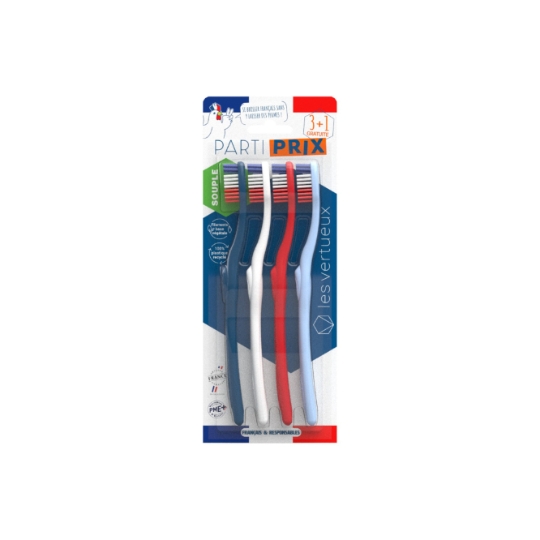 Brosse à dents Souple LES VERTUEUX