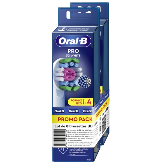 Brossettes à Dents  Pro 3D White  ORAL-B