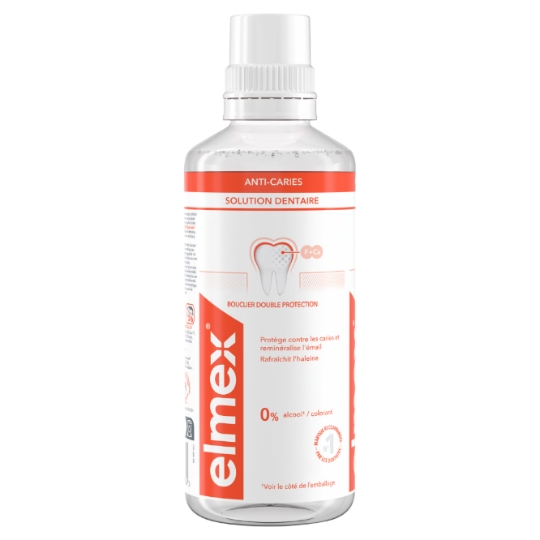 Bain de Bouche Anti-caries Bouclier Double Protection ELMEX