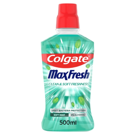 Bain de Bouche Protection 24h Bactéries Max Fresh Clean & Soft COLGATE