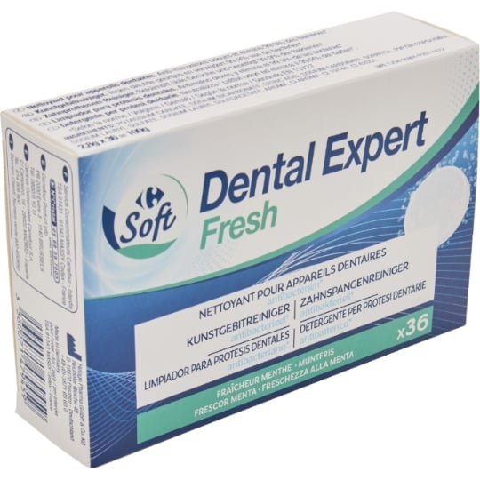 Nettoyant appareils dentaires Fraîcheur Menthe CARREFOUR SOFT