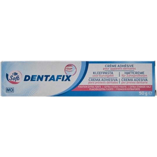 Crème adhésive pour appareils dentaires fixation extra forte CARREFOUR SOFT
