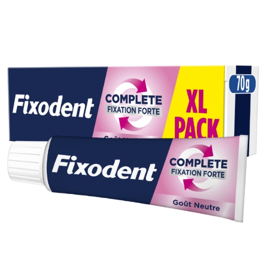 Crème Adhésive pour Prothèses Complete Fixation Forte  FIXODENT