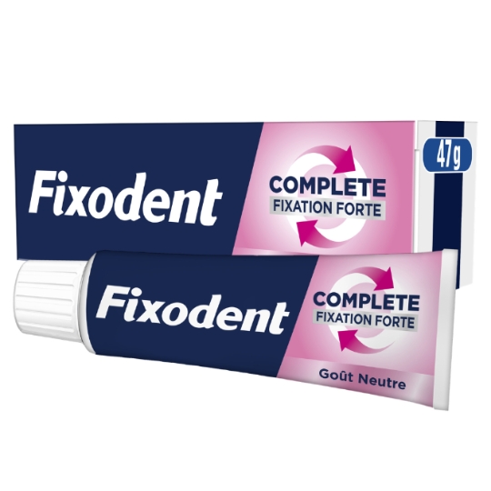 Crème Adhésive pour Prothèses Complete Fixation Forte  FIXODENT